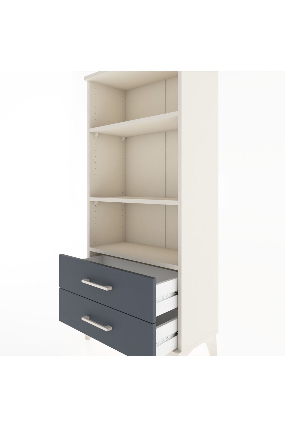 Hyperion Dolap 3 Raflı 2 Çekmeceli 60x44x134 - S50M046V2B