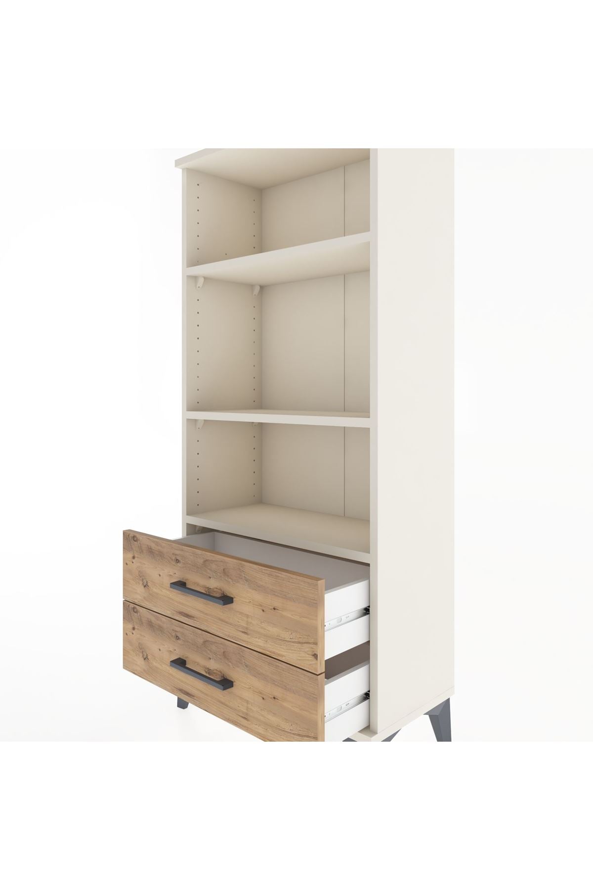 Hyperion Dolap 3 Raflı 2 Çekmeceli 60x44x134 - S50M046V3B