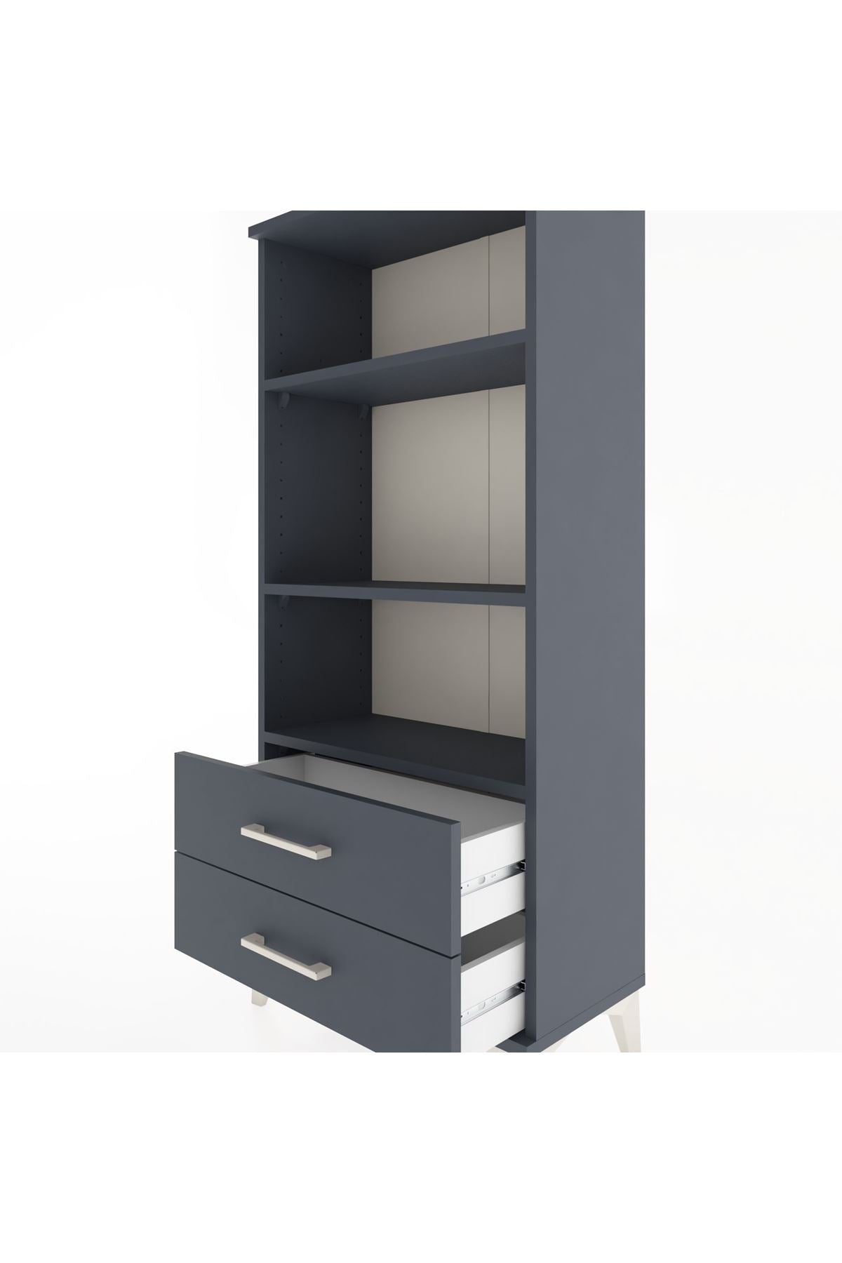 Hyperion Dolap 3 Raflı 2 Çekmeceli 60x44x134 - S50M046V5B