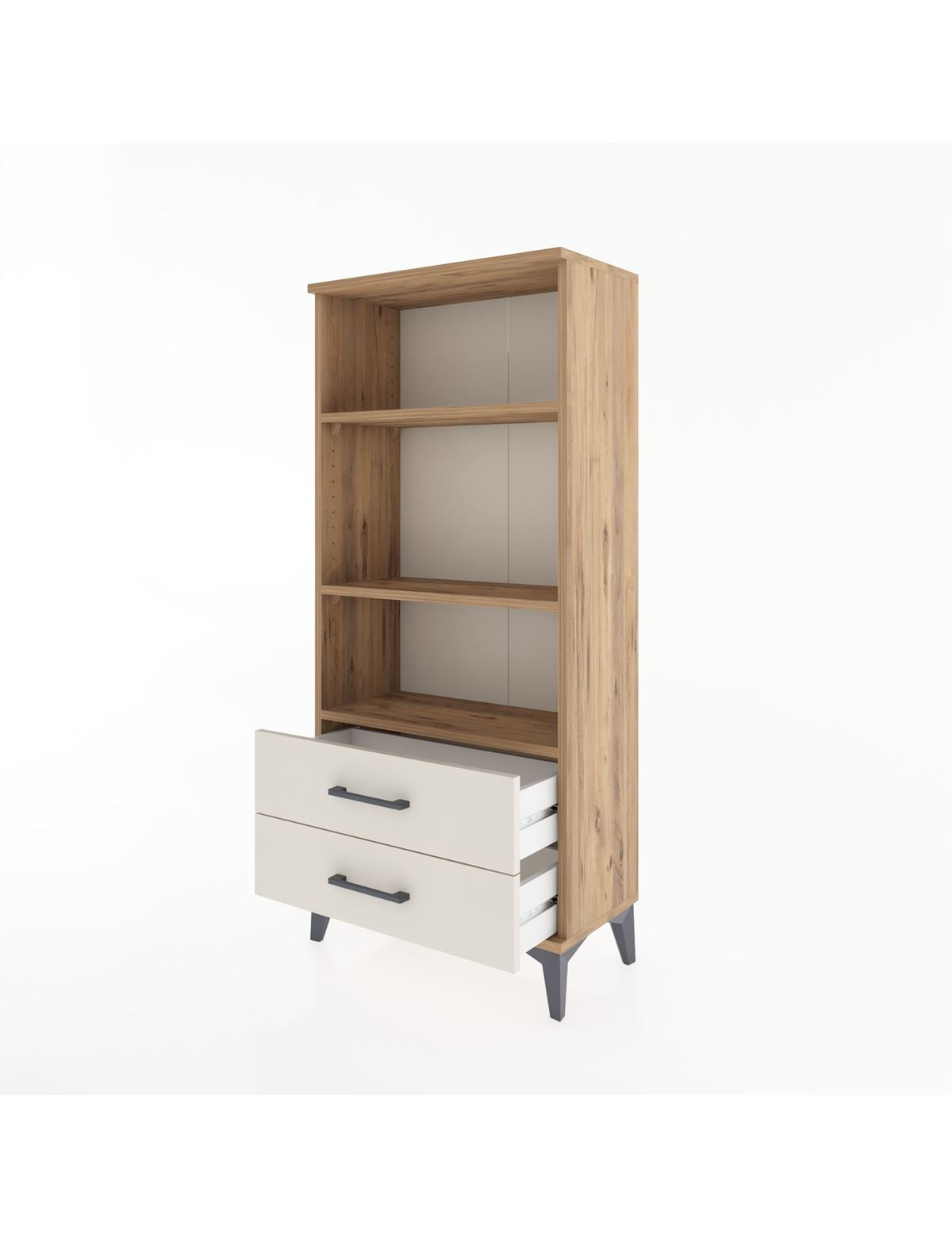 Hyperion Dolap 3 Raflı 2 Çekmeceli 60x44x134 - S50M046V7B