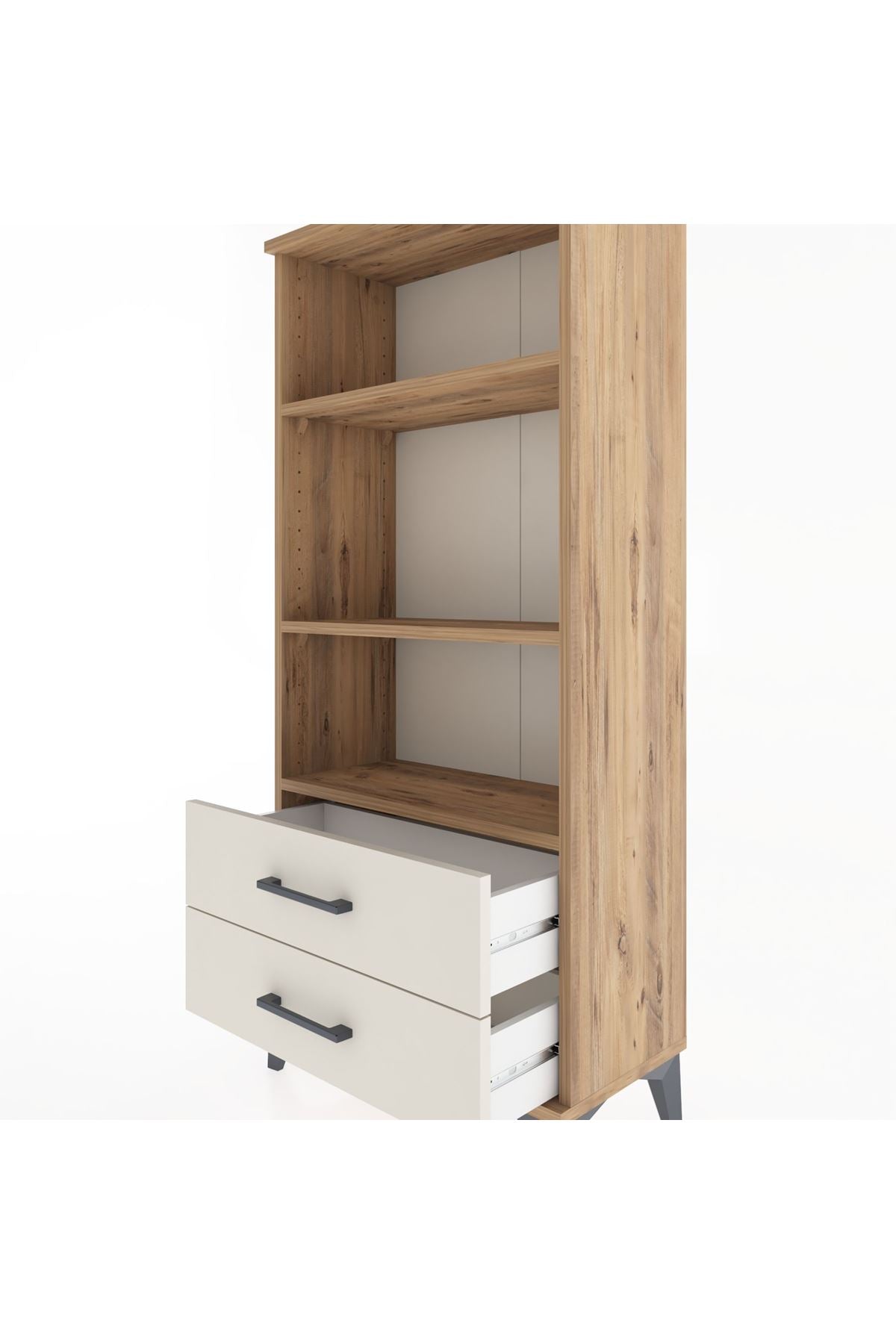 Hyperion Dolap 3 Raflı 2 Çekmeceli 60x44x134 - S50M046V7B