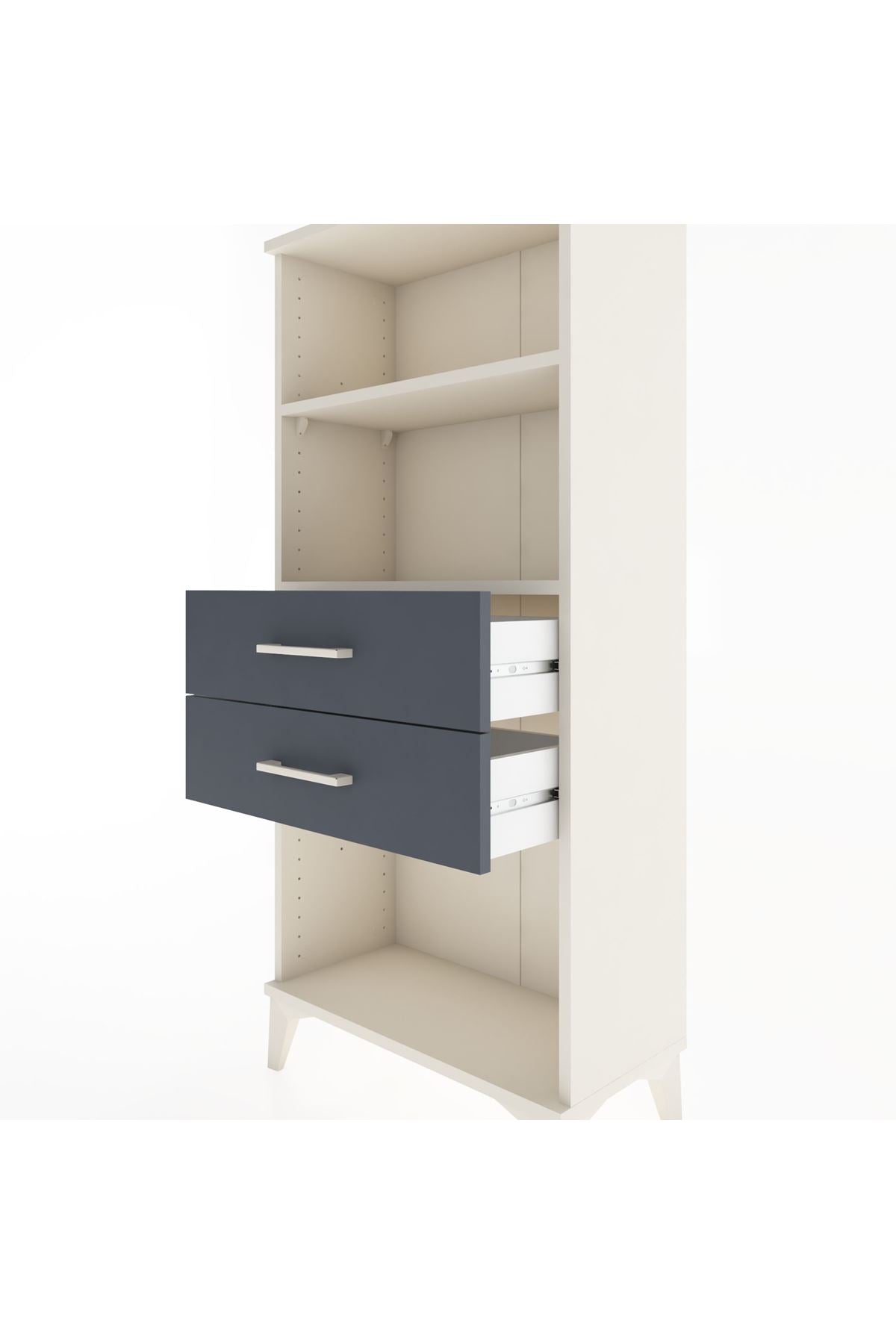 Hyperion Dolap 2 Raflı 2 Çekmeceli 60x44x134 - S50M047V2B