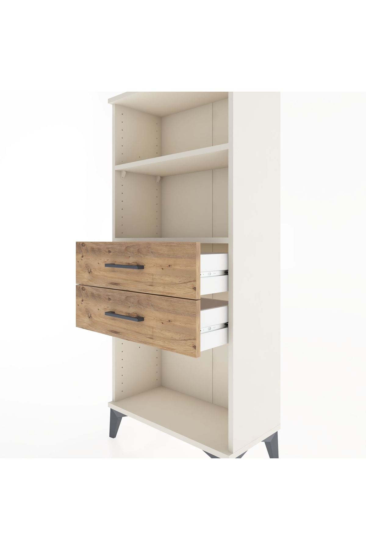 Hyperion Dolap 2 Raflı 2 Çekmeceli 60x44x134 - S50M047V3B