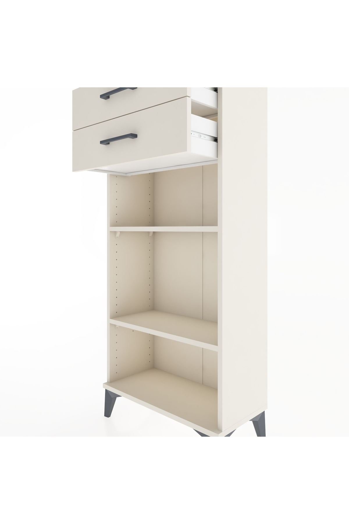 Hyperion Dolap 2 Raflı 2 Çekmeceli 60x44x134 - S50M048V1B