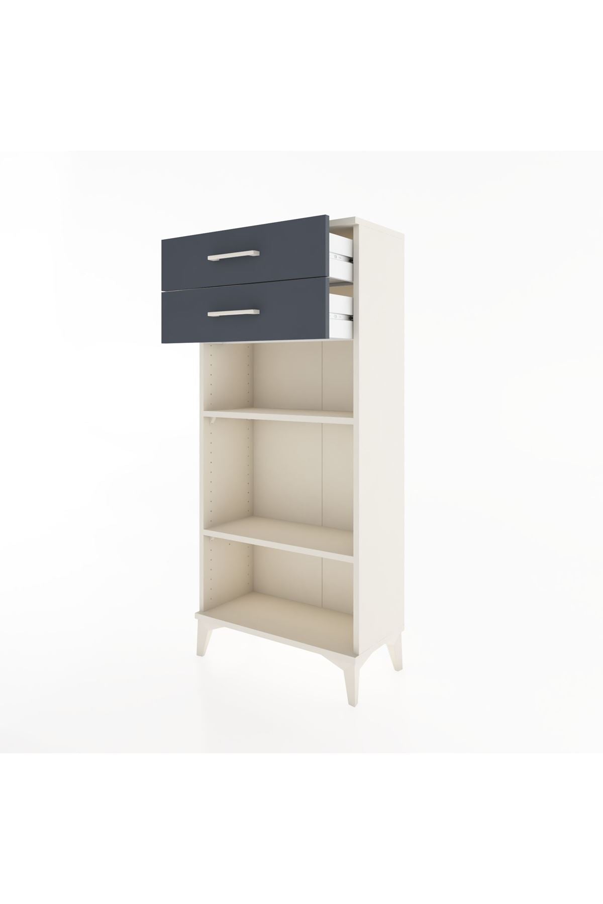 Hyperion Dolap 2 Raflı 2 Çekmeceli 60x44x134 - S50M048V2B