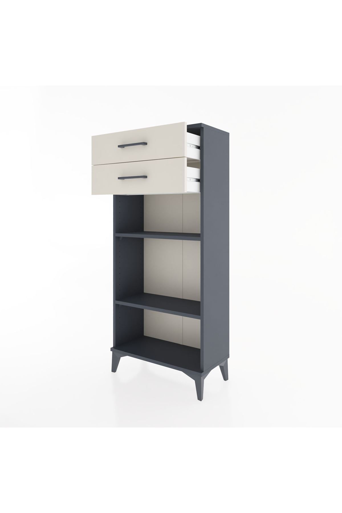 Hyperion Dolap 2 Raflı 2 Çekmeceli 60x44x134 - S50M048V4B