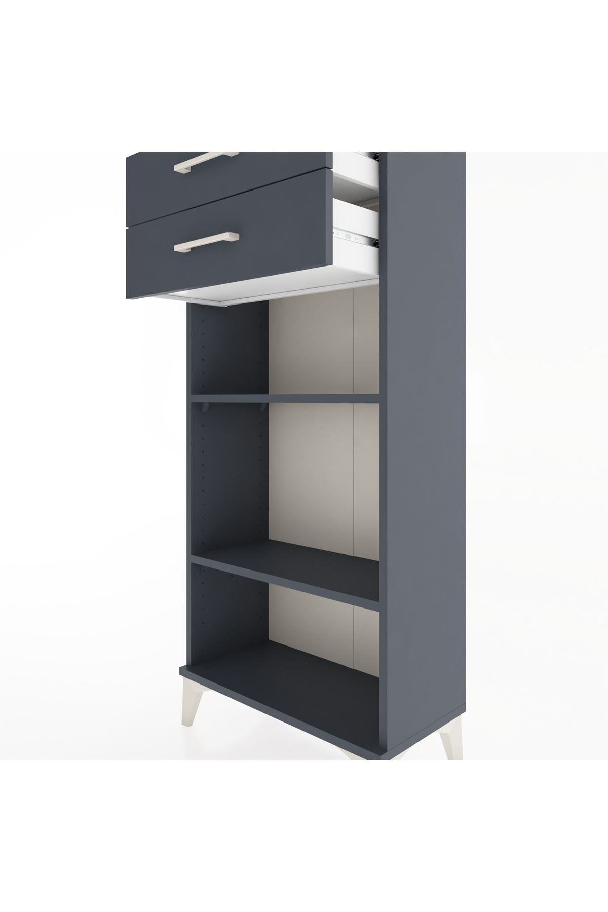 Hyperion Dolap 2 Raflı 2 Çekmeceli 60x44x134 - S50M048V5B