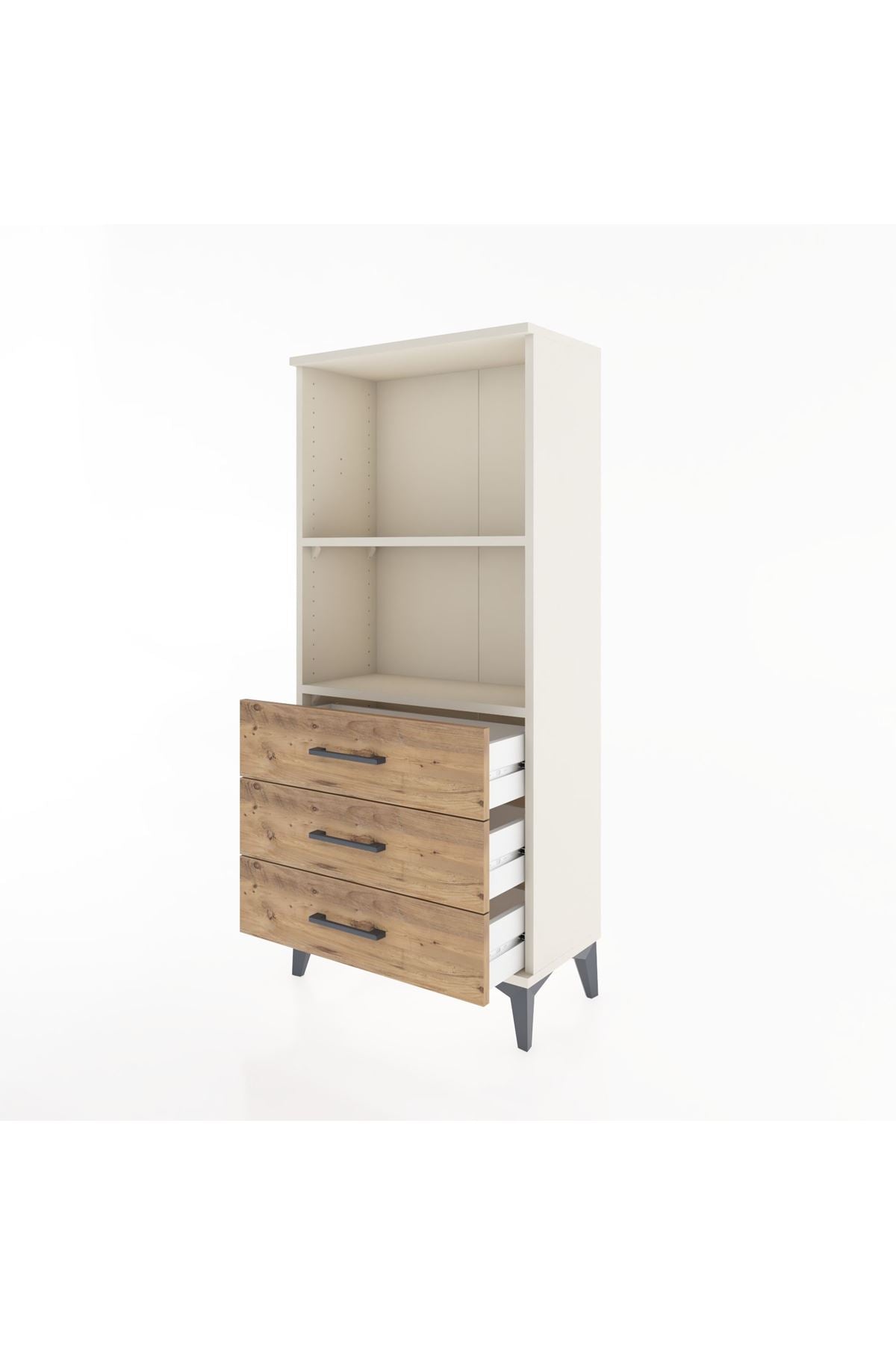 Hyperion Dolap 2 Raflı 3 Çekmeceli 60x44x134 - S50M049V3B