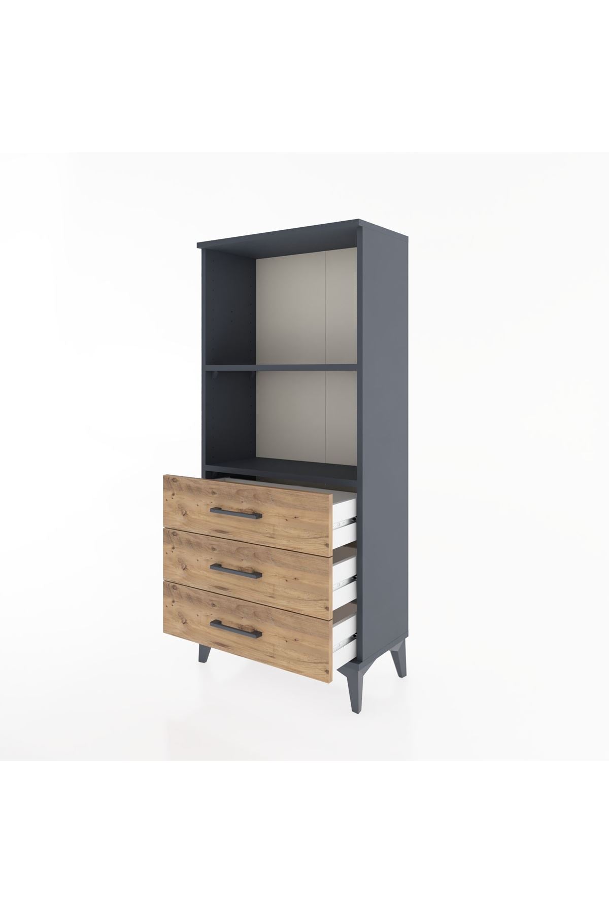 Hyperion Dolap 2 Raflı 3 Çekmeceli 60x44x134 - S50M049V6B