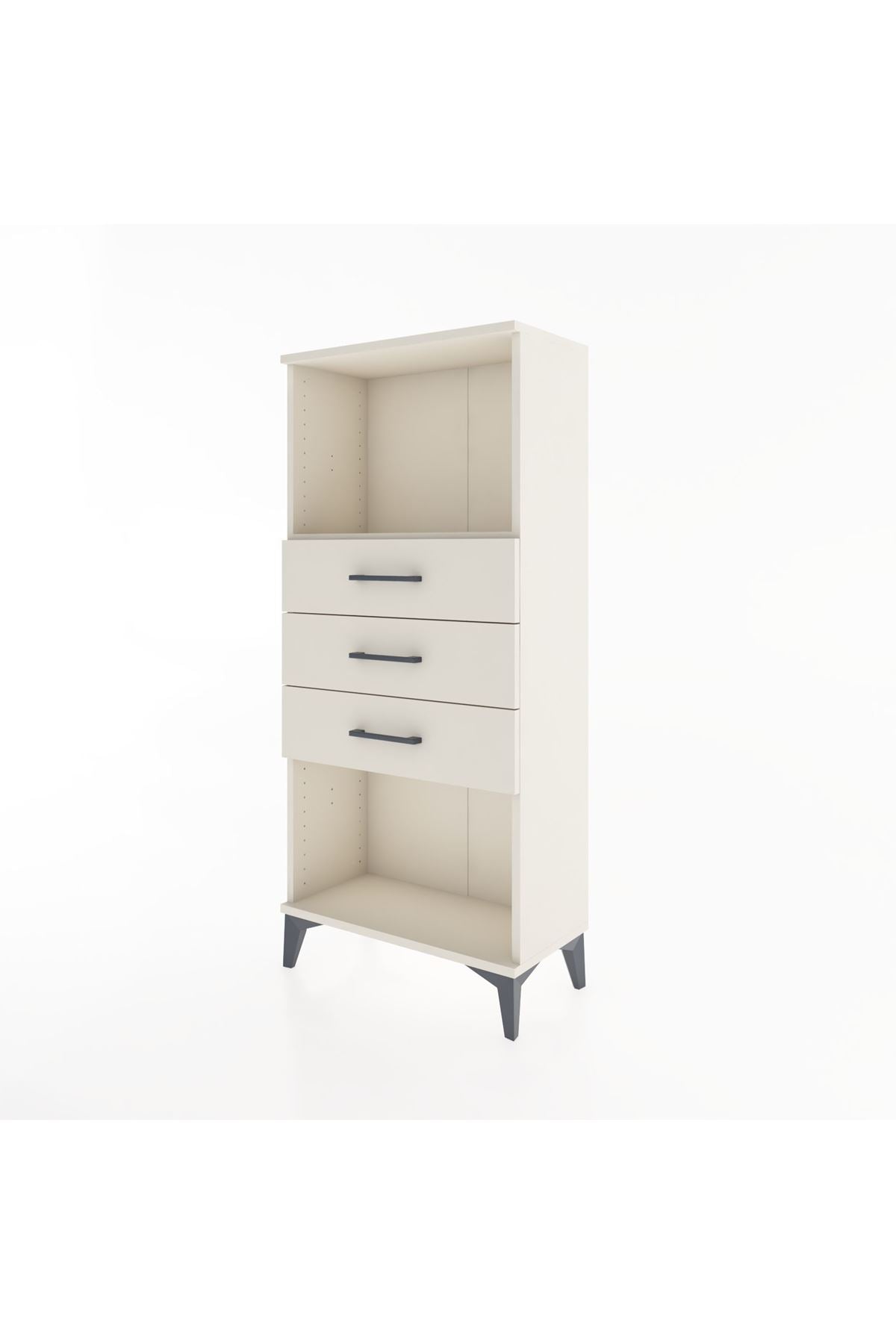 Hyperion Dolap Tek Raflı 3 Çekmeceli 60x44x134 - S50M051V1B