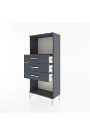 Hyperion Dolap Tek Raflı 3 Çekmeceli 60x44x134 - S50M051V5B