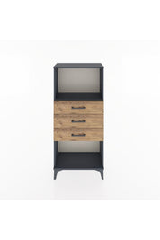Hyperion Dolap Tek Raflı 3 Çekmeceli 60x44x134 - S50M051V6B