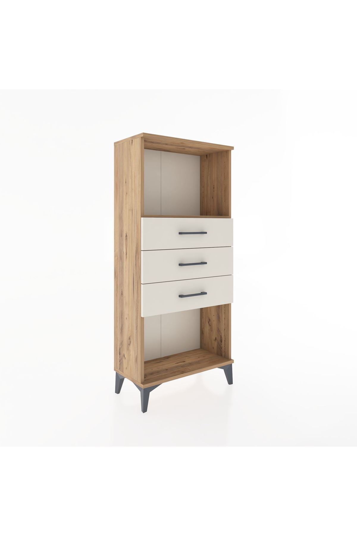 Hyperion Dolap Tek Raflı 3 Çekmeceli 60x44x134 - S50M051V7B