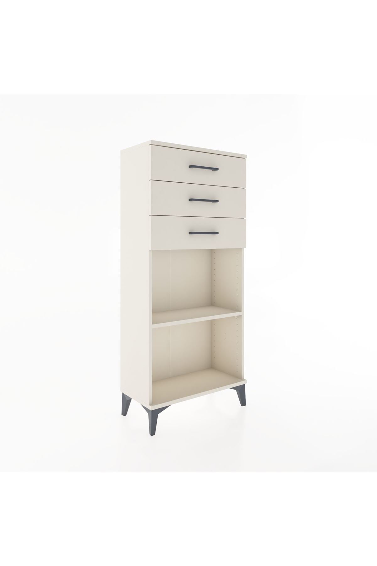 Hyperion Dolap Tek Raflı 3 Çekmeceli 60x44x134 - S50M052V1B