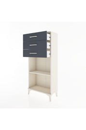 Hyperion Dolap Tek Raflı 3 Çekmeceli 60x44x134 - S50M052V2B