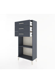 Hyperion Dolap Tek Raflı 3 Çekmeceli 60x44x134 - S50M052V5B