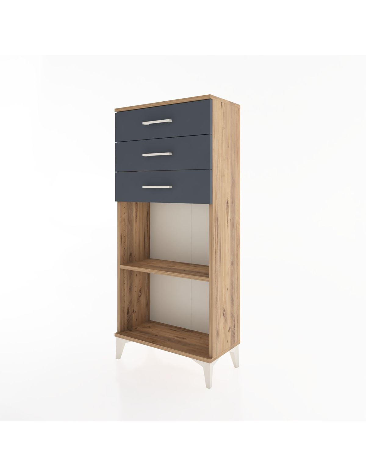 Hyperion Dolap Tek Raflı 3 Çekmeceli 60x44x134 - S50M052V8B