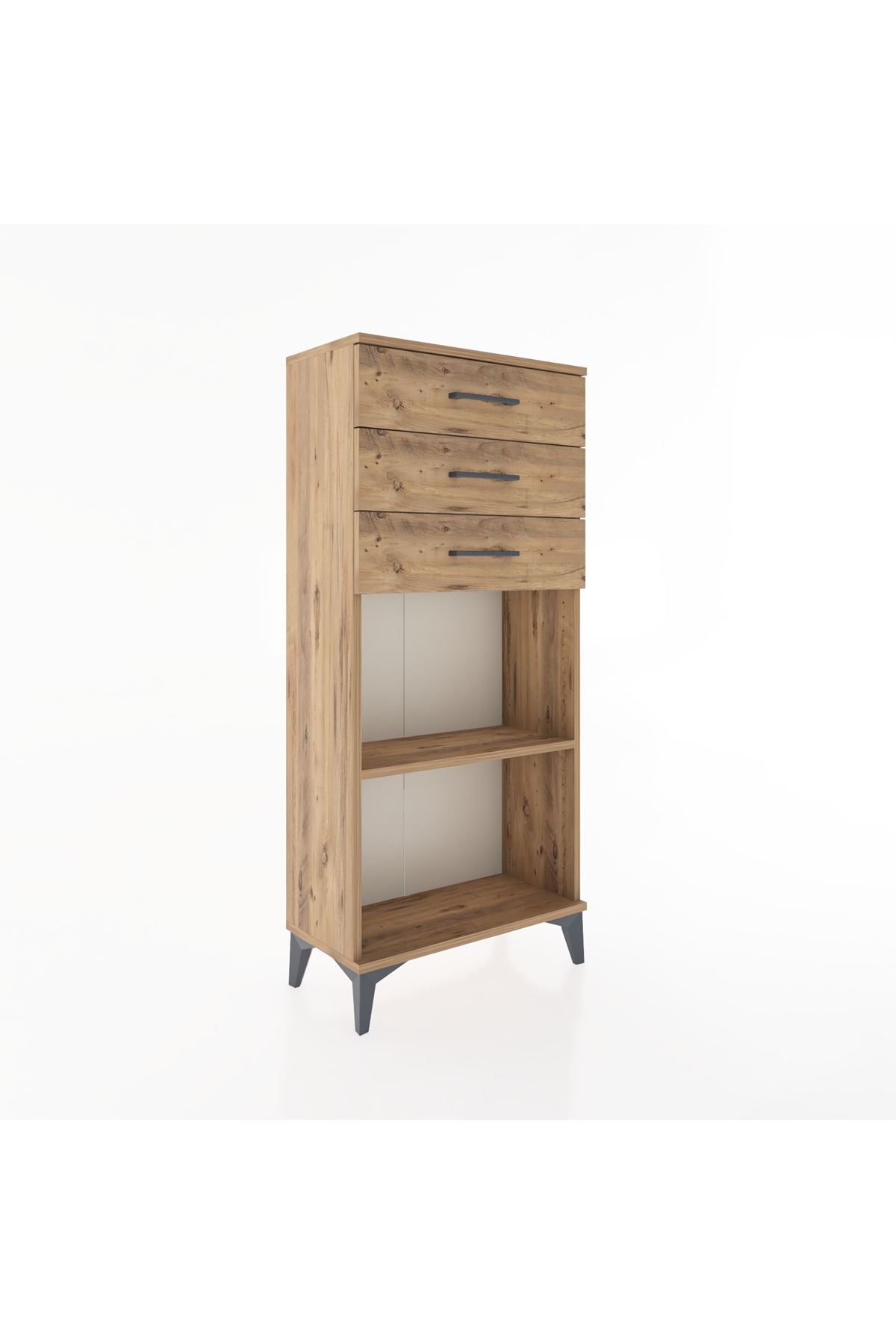Hyperion Dolap Tek Raflı 3 Çekmeceli 60x44x134 - S50M052V9B