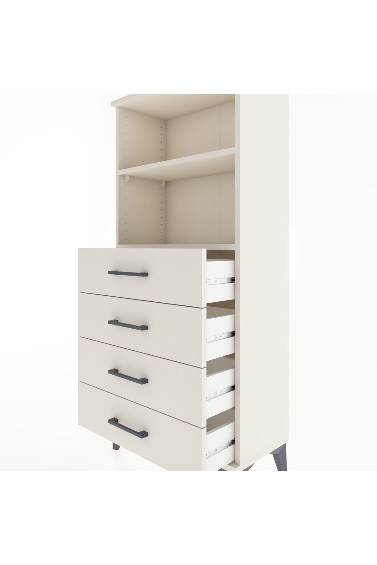 Hyperion Dolap 2 Raflı 4 Çekmeceli 60x44x134 - S50M053V1B