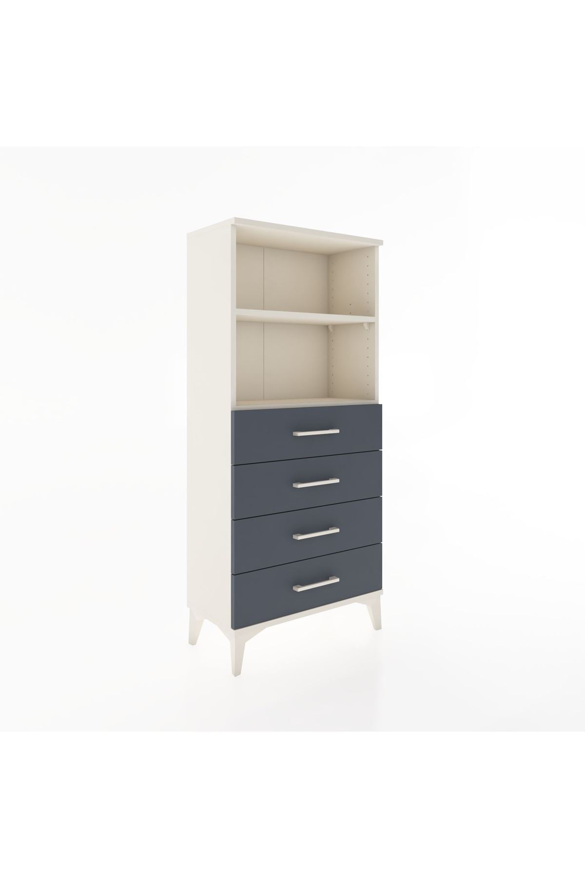 Hyperion Dolap 2 Raflı 4 Çekmeceli 60x44x134 - S50M053V2B