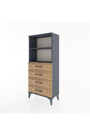 Hyperion Dolap 2 Raflı 4 Çekmeceli 60x44x134 - S50M053V6B