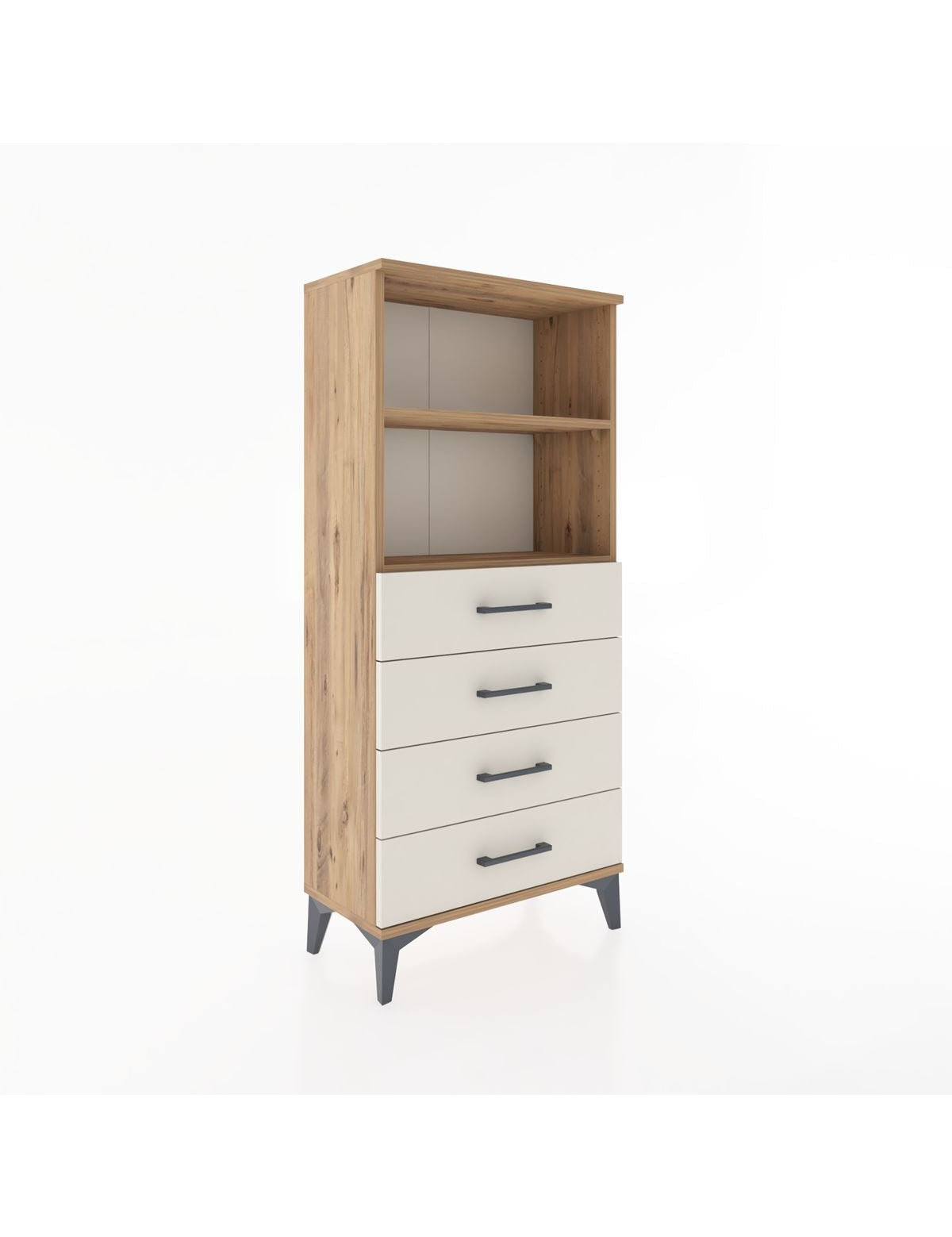 Hyperion Dolap 2 Raflı 4 Çekmeceli 60x44x134 - S50M053V7B