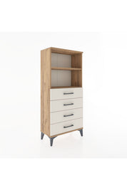 Hyperion Dolap 2 Raflı 4 Çekmeceli 60x44x134 - S50M053V7B