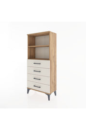 Hyperion Dolap 2 Raflı 4 Çekmeceli 60x44x134 - S50M053V7B
