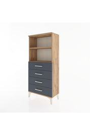 Hyperion Dolap 2 Raflı 4 Çekmeceli 60x44x134 - S50M053V8B