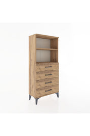 Hyperion Dolap 2 Raflı 4 Çekmeceli 60x44x134 - S50M053V9B