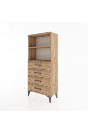 Hyperion Dolap 2 Raflı 4 Çekmeceli 60x44x134 - S50M053V9B