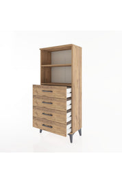 Hyperion Dolap 2 Raflı 4 Çekmeceli 60x44x134 - S50M053V9B