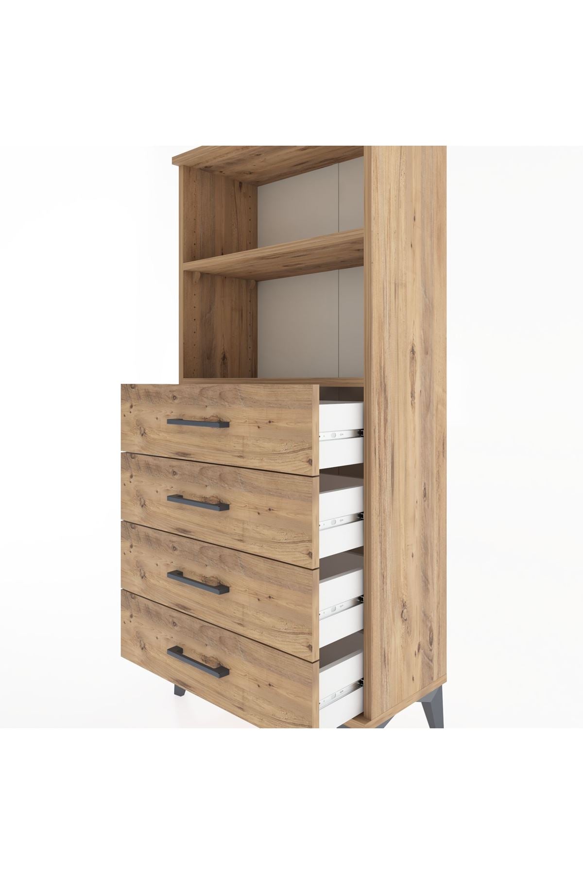 Hyperion Dolap 2 Raflı 4 Çekmeceli 60x44x134 - S50M053V9B
