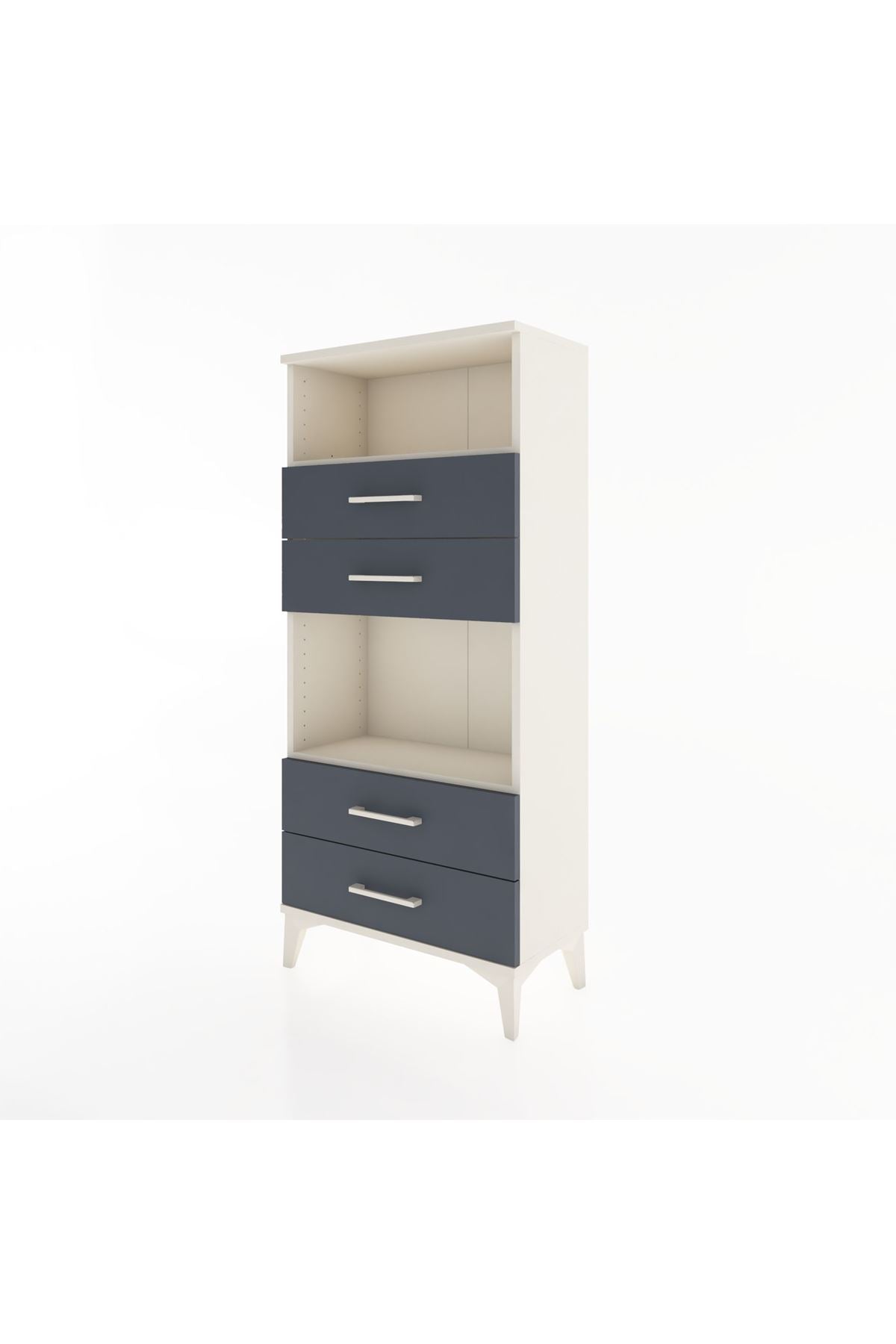 Hyperion Dolap 2 Raflı 4 Çekmeceli 60x44x134 - S50M054V2B