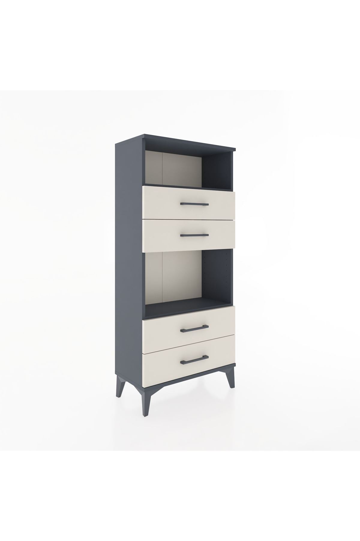 Hyperion Dolap 2 Raflı 4 Çekmeceli 60x44x134 - S50M054V4B