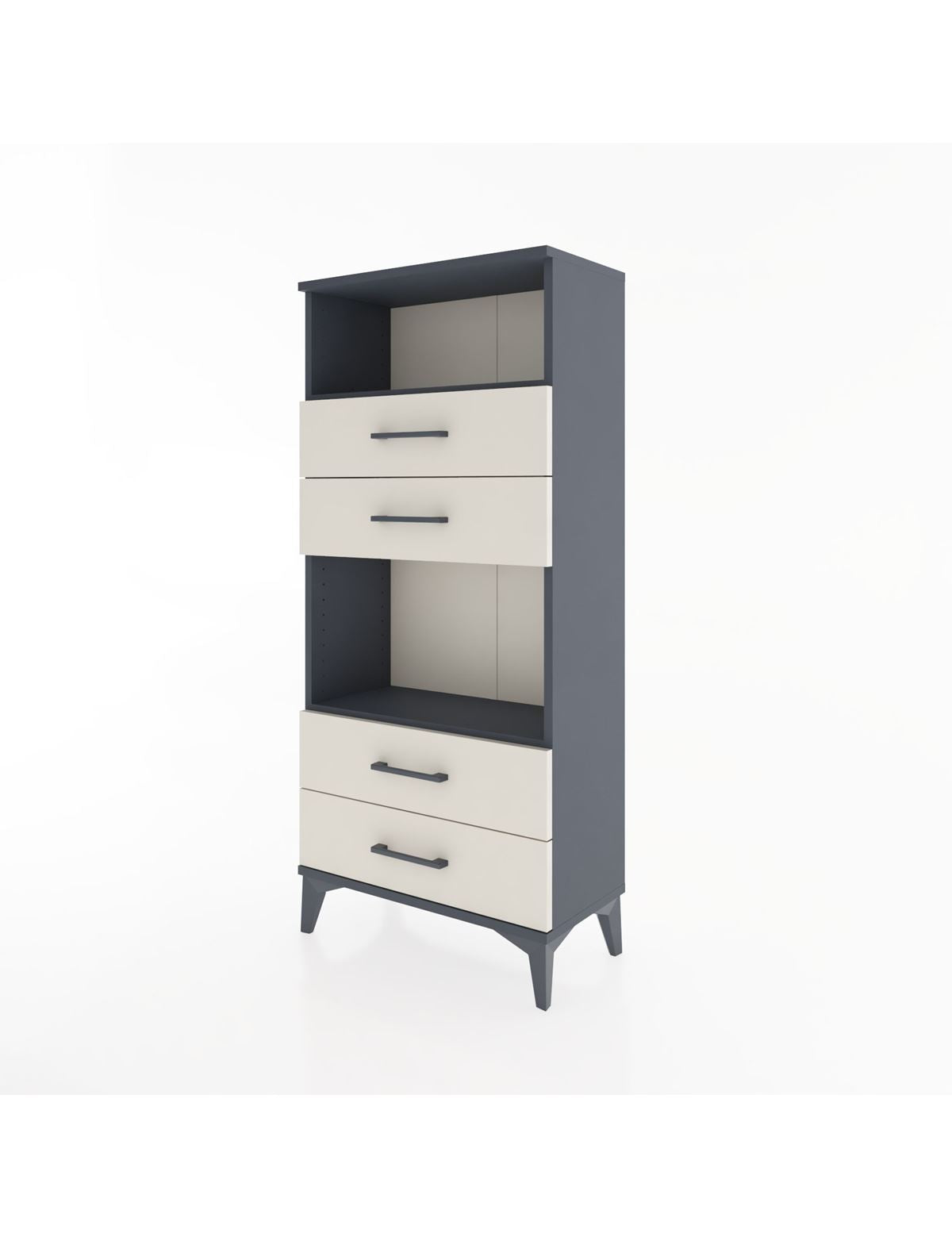 Hyperion Dolap 2 Raflı 4 Çekmeceli 60x44x134 - S50M054V4B