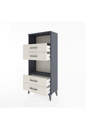 Hyperion Dolap 2 Raflı 4 Çekmeceli 60x44x134 - S50M054V4B