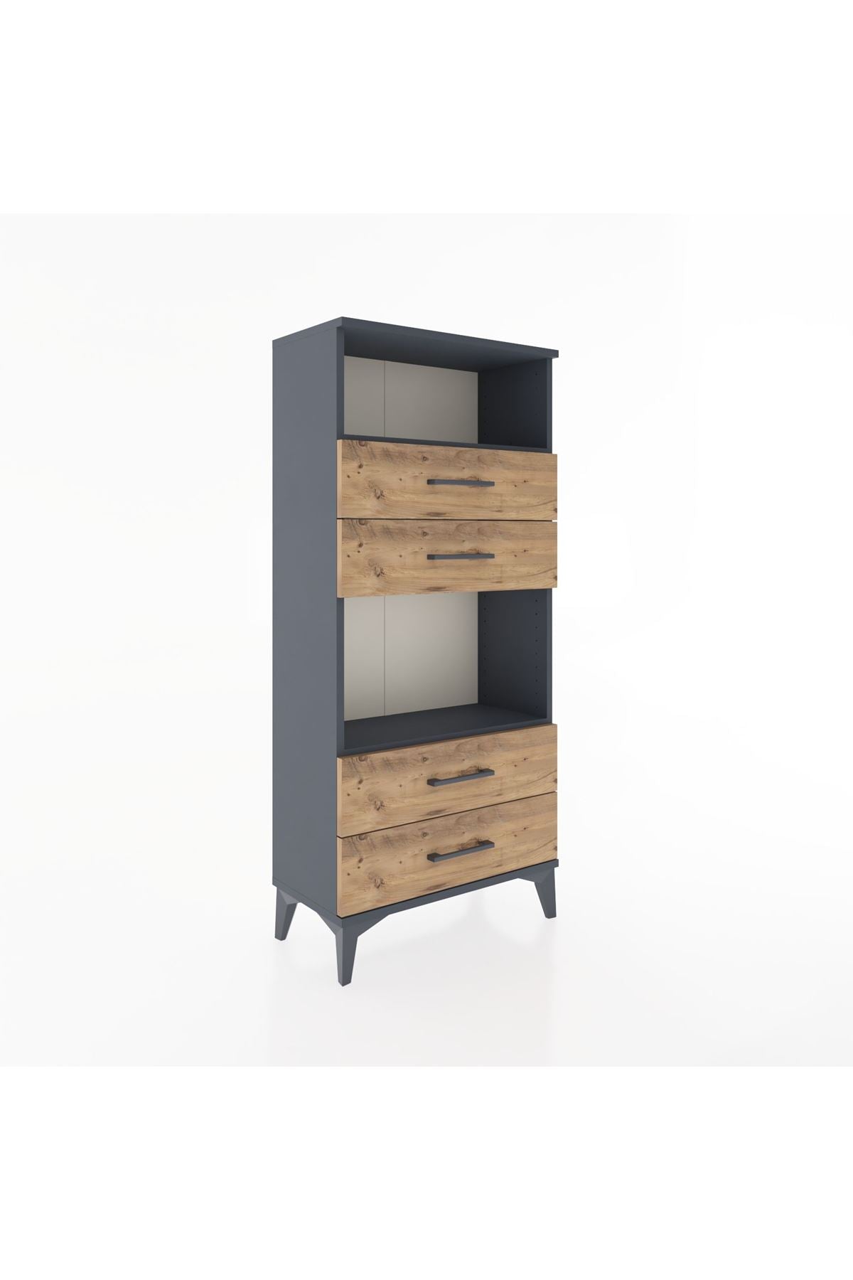 Hyperion Dolap 2 Raflı 4 Çekmeceli 60x44x134 - S50M054V6B