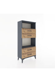 Hyperion Dolap 2 Raflı 4 Çekmeceli 60x44x134 - S50M054V6B