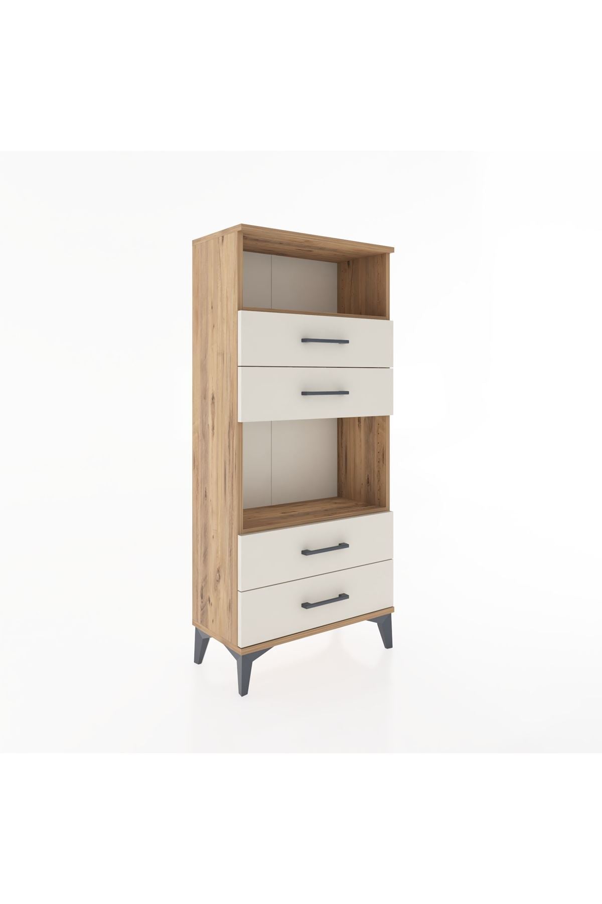 Hyperion Dolap 2 Raflı 4 Çekmeceli 60x44x134 - S50M054V7B