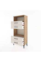 Hyperion Dolap 2 Raflı 4 Çekmeceli 60x44x134 - S50M054V7B