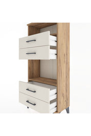 Hyperion Dolap 2 Raflı 4 Çekmeceli 60x44x134 - S50M054V7B
