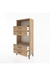 Hyperion Dolap 2 Raflı 4 Çekmeceli 60x44x134 - S50M054V9B