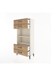 Hyperion Dolap 2 Raflı 4 Çekmeceli 60x44x134 - S50M055V3B