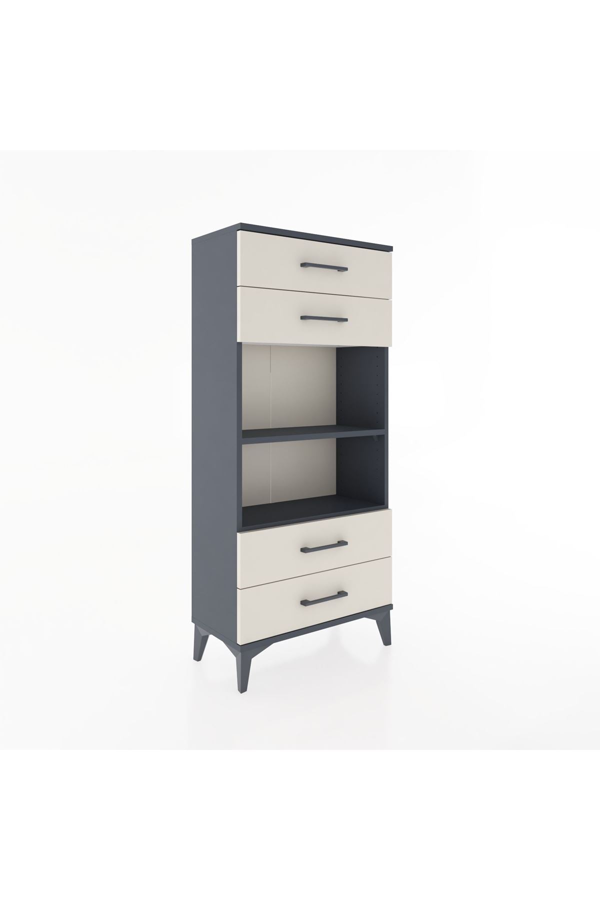 Hyperion Dolap 2 Raflı 4 Çekmeceli 60x44x134 - S50M055V4B