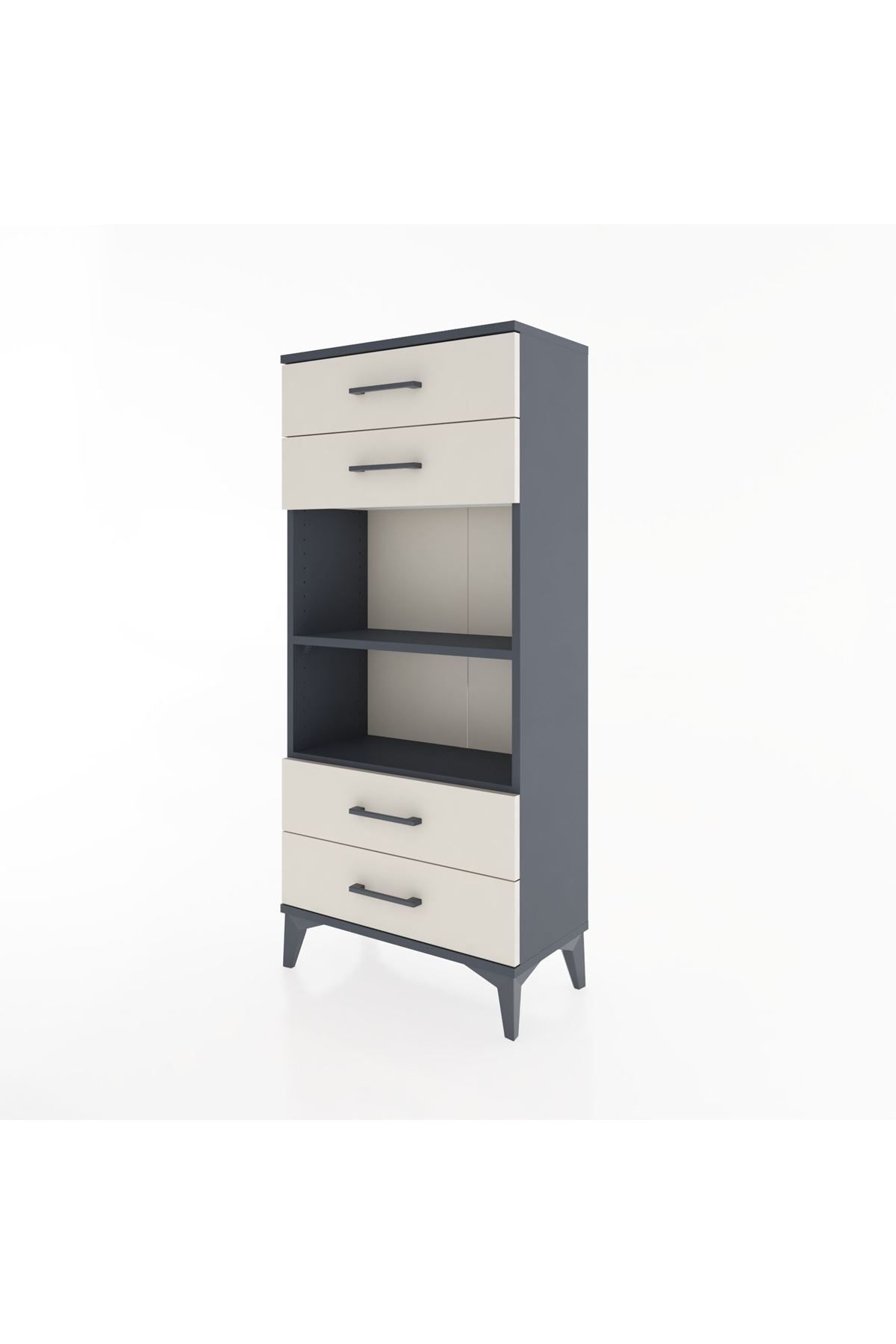Hyperion Dolap 2 Raflı 4 Çekmeceli 60x44x134 - S50M055V4B