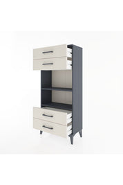 Hyperion Dolap 2 Raflı 4 Çekmeceli 60x44x134 - S50M055V4B