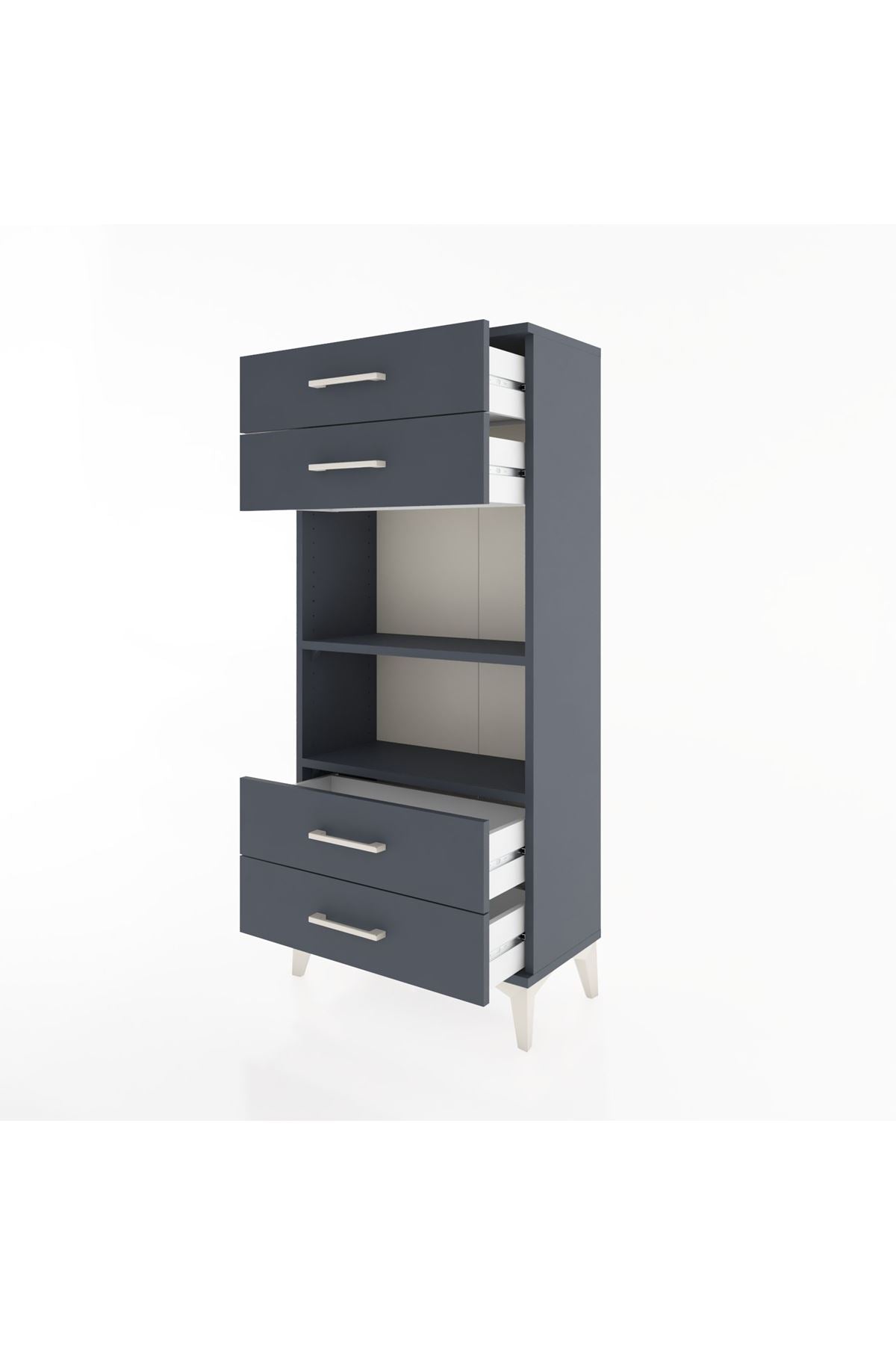 Hyperion Dolap 2 Raflı 4 Çekmeceli 60x44x134 - S50M055V5B
