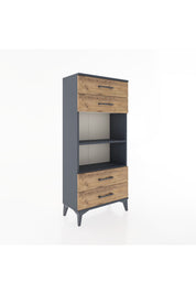 Hyperion Dolap 2 Raflı 4 Çekmeceli 60x44x134 - S50M055V6B