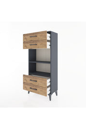 Hyperion Dolap 2 Raflı 4 Çekmeceli 60x44x134 - S50M055V6B